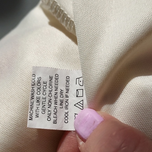 Ready for Summer Strappy Floral Cream Dress With Pockets Size Large - Picture 12 of 12